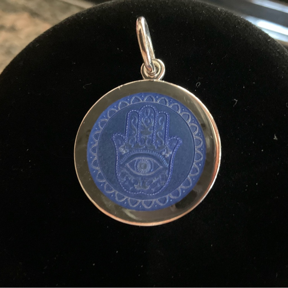 LOLA Periwinkle Blue Hamsa 27mm Pendant